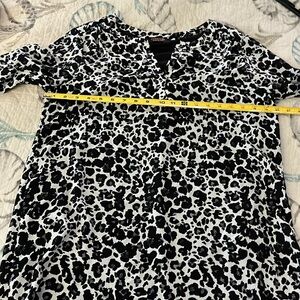 Black,White and gray Shirt Dress